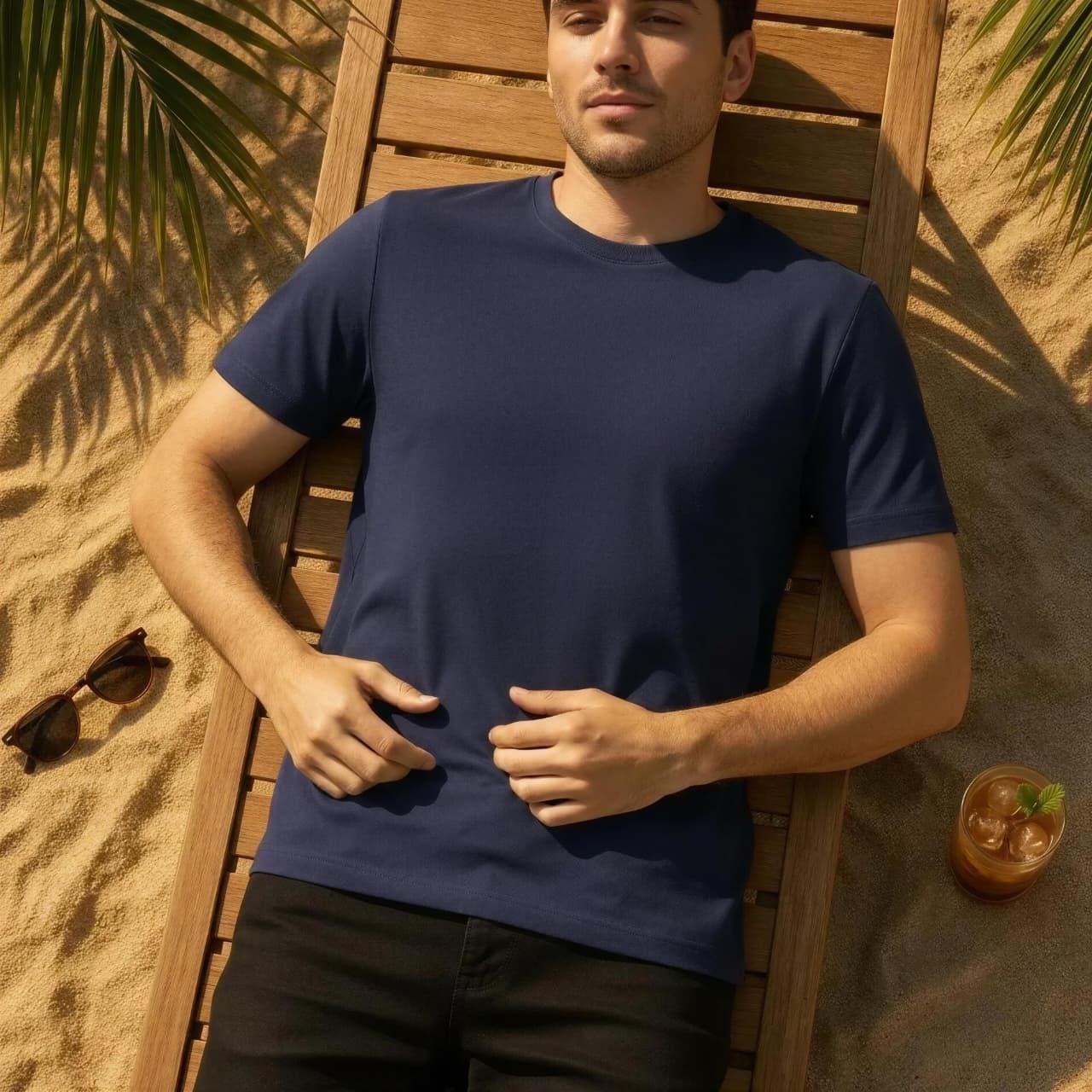 Classic Bamboo  Navy T-Shirt