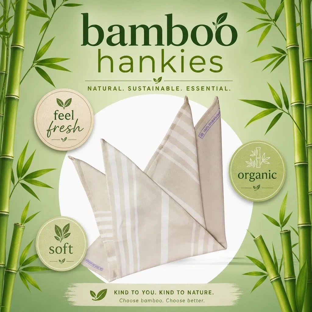 Bamboo Hankies – Cream